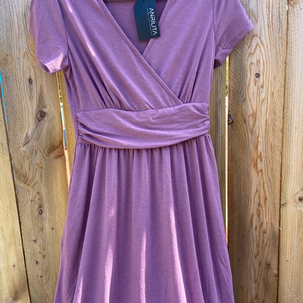 Anrilita purple Wrap Dress